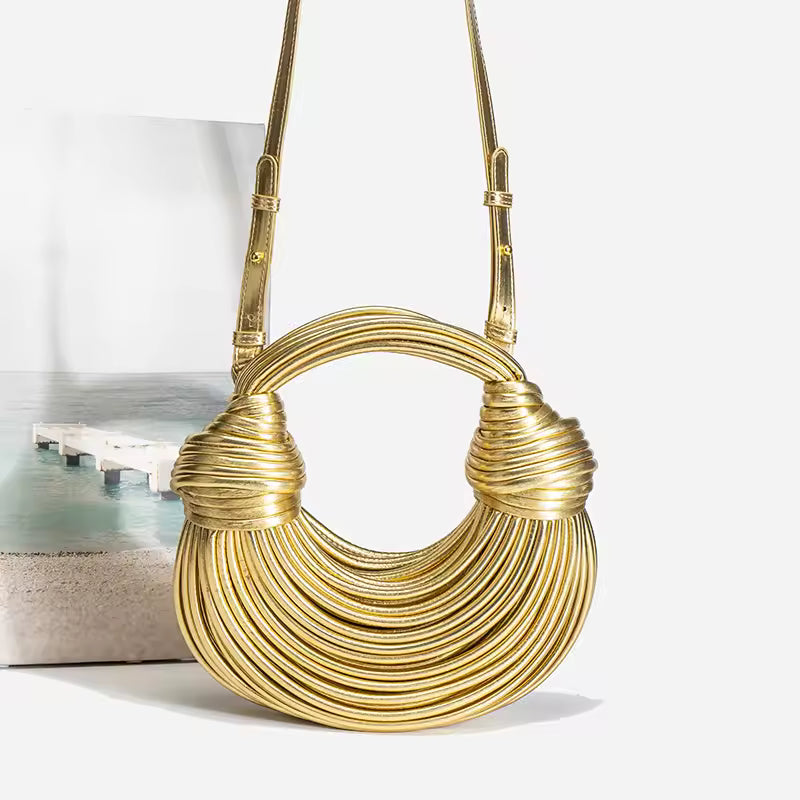 Gold Luxury Rope Clutch