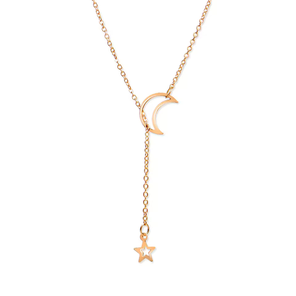 Moon Star Choker Necklace